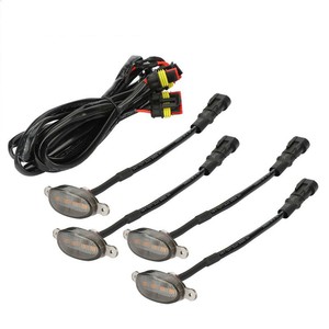 ไฟหน้ากระจังหน้า LED สำหรับรถ F150 F250 ปี 2004-2019 กันน้ำ สีแดง 12V พร้อมไฟวิ่ง รับประกัน 12 เดือน สภาพใหม่ - Product Image 1