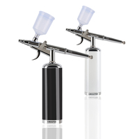 Kit d'aérographe à main sans fil rechargeable 27PSI Mini compresseur d'aérographe sans fil portable Type de déclenchement Pistolet à air comprimé