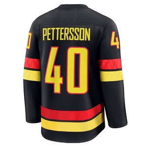 Jersey de Hockey sobre Hielo de los Vancouver Canucks Bordado al por Mayor # 40 <span class=keywords><strong>Elias</strong></span> Pettersson # 43 Quinn Hughes # Uniforme de Hockey de Brock Boeser Número 6 - Product Image 5