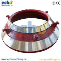 5 1/5 ''Cone Crusher Casting Wear Parts Concave et Manteau pour écraser les gravats de construction
