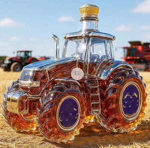 Nuovo 350ml auto a forma di bottiglia di liquore di vetro di <span class=keywords><strong>whisky</strong></span> vetro Decanter Logo personalizzato a forma di vino Decanter <span class=keywords><strong>whisky</strong></span> bottiglia di vetro trasparente - Product Image 1