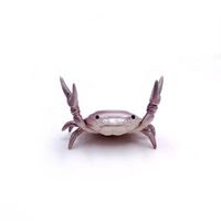 Porte-stylo crabe en PVC créatif et moderne Mini statue de table mignonne Art jouet décor à la maison cadeau papeterie passe-temps vitrines