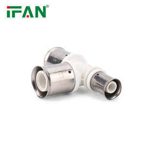 IFAN <span class=keywords><strong>BS</strong></span> 15875 Accesorios PEX en venta PN25 Todo tipo PPSU Ajuste de prensa PN25 Color blanco 16-32MM Accesorios de tubería de latón - Product Image 6
