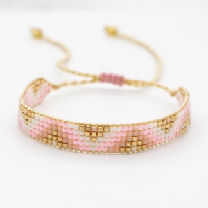 Go2boho moda etnica <span class=keywords><strong>telaio</strong></span> bracciali gioielli modello geometrico regolabile Miyuki <span class=keywords><strong>perline</strong></span> bracciali per le donne - Product Image 1