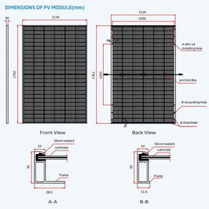 <span class=keywords><strong>Trina</strong></span> tsm-neg9rc.27 <span class=keywords><strong>Trina</strong></span> แผงโซลาร์เซลล์415 <span class=keywords><strong>420</strong></span> 425 430W 435 440 445วัตต์ <span class=keywords><strong>Trina</strong></span> Vertex + กระจกสองชั้นสีดำทั้งหมด - Product Image 3