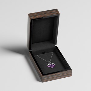 Caja de regalo de joyería de madera de gama alta Logotipo personalizado Mdf Juego de joyero magnético - Product Image 5