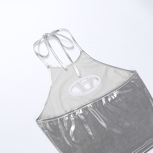 Top corti alla moda Y2K da <span class=keywords><strong>donna</strong></span> in tessuto leggero e traspirante, perfetti per l'abbigliamento casual estivo e lo street style. - Product Image 6