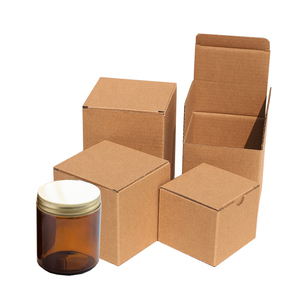 Gấp nhỏ kraft các tông hộp giấy trượt mở hộp bao bì cá nhân in ấn hộp nến đóng gói sinh thái thân thiện - Product Image 5