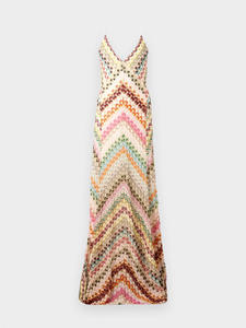 Robe maxi bohème pour femme, en dentelle crochetée à la main, vintage, unie, longueur au sol, dos nu, taille haute, respirante, à motif à carreaux - Product Image 4
