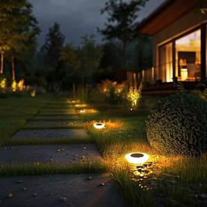 1 Pack de Lampes Solaires Extérieures ABS 360 LED, Éclairage au Sol IP65 Étanche avec Interrupteur Marche/Arrêt pour Jardin, Cour, Allée, Cadeau - Product Image 3