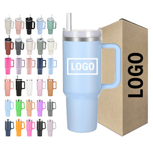 Hipdeer 40Oz Stainless Steel Tumbler with Handle and Lid Straw Vacuum Insulated Coffee <b>Mug</b> for Travel Office Home Use - Product Image 3