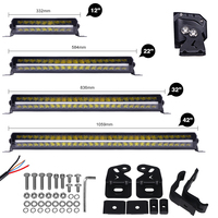Barre Led tout-terrain haute puissance 42 pouces 33 22 12 pouces avec lumière de Position DRL Combo barre lumineuse tout-terrain 4X4 pour jeep camion ATV