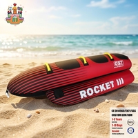 Bateau gonflable tractable Nova ROCKET 3 pour 3 personnes, en nylon/PVC, capacité 100-500 kg, pour ski nautique et tubing