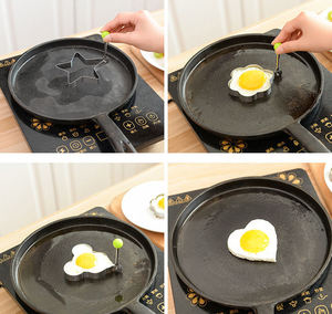 แม่พิมพ์แพนเค้กสแตนเลส Syh1376 แบบไม่ติดกระทะ สำหรับทำไข่เจียว อุปกรณ์ครัวสำหรับทำอาหาร ขายส่ง - Product Image 2