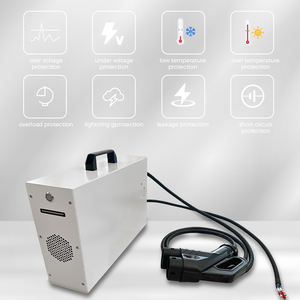 7kw Ev Oplader Box Snel Elektrisch Draagbaar Laadstation Met Veegkaart Oplaadmethode - Product Image 3
