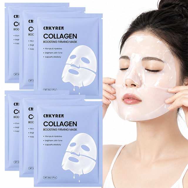 Collagen Deep Hydration Face Care Mask Hyaluronic Acid Moisturizing Rejuvenating Overnight Sheet Vitamin E Nurtures Your Skin