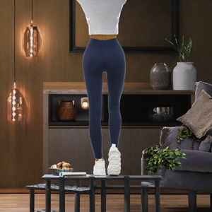 Leggings de Cintura Alta de Color Sólido para Mujer, Pantalones de Yoga Suaves como la Mantequilla, Doble Cepillado, Largos hasta el Tobillo, Ropa Deportiva - Product Image 3