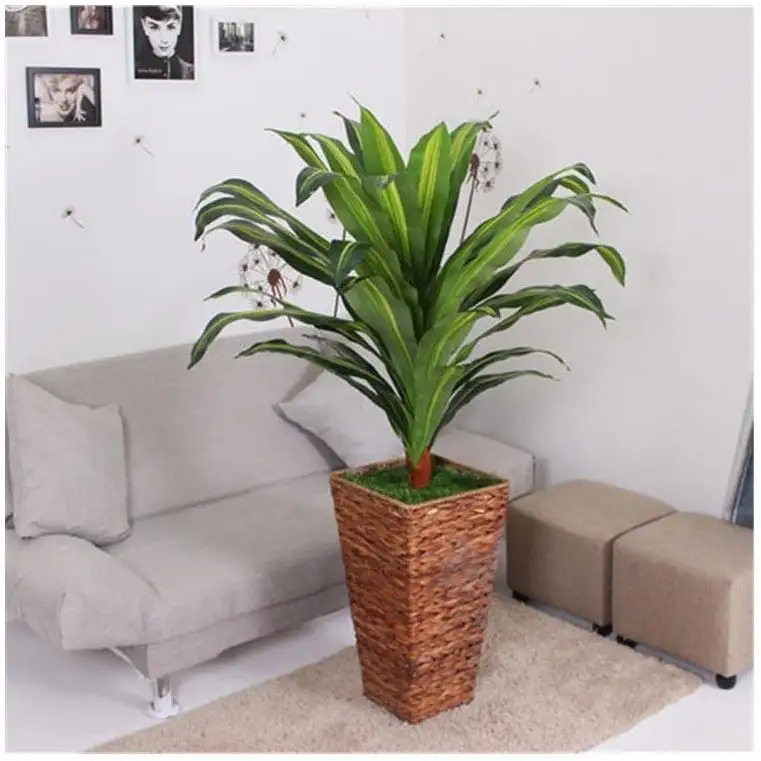 Artificial Plants With Vase Banyan Hot Sale Eco Friendly Coconut Palm Indoor 2024 Plastic Hight Quality Artificial Cactus Tree