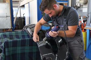 Pistola de calor de soldadura de plástico Ht1600 de aire caliente Weldy, fuente eléctrica de eficiencia energética, herramienta MANUAL de Grado Industrial, Extrusora De Geomenbrana - Product Image 3