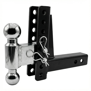 Nuevo <span class=keywords><strong>enganche</strong></span> de remolque ajustable de alta resistencia Yikun con receptor de 2 pulgadas, soporte doble para barra de remolque, acero de alta resistencia con revestimiento antirrobo para RV/barco/camión - Product Image 2