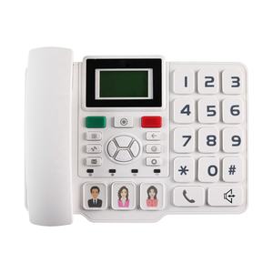 Llamada <span class=keywords><strong>de</strong></span> velocidad SOS para ancianos mayores SIM Desk 4G VoLTE FM Botón grande Altavoz <span class=keywords><strong>de</strong></span> sonido fuerte con sensores médicos Teléfono inalámbrico fijo - Product Image 1