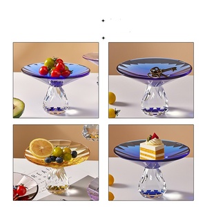 Plato de Cristal K9 para Frutas de Lujo para Sala de Estar, Bandeja de Aperitivos de Alta Gama, Plato Redondo de Cristal para Frutas, Plato de Frutas de Lujo Ligero - Product Image 6