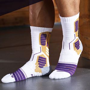 Chaussettes de basketball épaisses avec semelle en tissu éponge, protection des pieds et amorti des chocs - Product Image 6