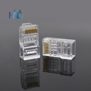 Cat6E haute performance non protégée du connecteur Cat6 de réseau en cristal du connecteur RJ45 Catégorie de produit - Product Image 5