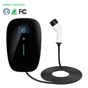Greenscience CE ROHS App Ocpp 3 Phase 380v 32a 22kw Mobile Ev Battery Car Chargers Of Charging Fast With Credit Cardfor Tesla
