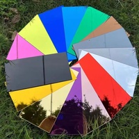 Panneau acrylique miroir argenté pour la construction, miroir coloré personnalisé, taille sur mesure, fabrication à Pékin