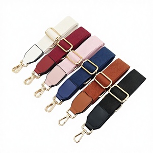 Tali Tas Deepeel BB-01 3.8cm*Dapat Disesuaikan 80-130cm Bahan Katun dengan Gesper Lobster Emas, Tali Selempang Tas Jinjing Warna Solid - Product Image 2