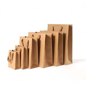 Sac en papier kraft personnalisé pour boutique de vêtements, chaussures, sous-vêtements, vêtements et accessoires de transformation - Product Image 5