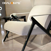 Fauteuil Chesterfield carré modulaire inclinable de luxe moderne, en tissu de haute qualité, minimaliste, pour chambre, villa, salon