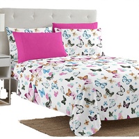 56 Tasarım 6 Parça Modern Moda Çarşaf Seti Çiçek Baskılı Mikrofiber Otel Kalitesi Düz Çarşaflar Derin Cepli King Size 200TC