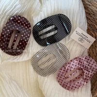 Nouvelles pinces à cheveux YJL en acrylique style abalone, ovales et creuses, pour femmes, accessoires de mode coréens