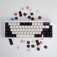 Capuchons de touches GMK EMO en PBT par sublimation, 129 touches, profil Cherry, barre d'espace 6.25u pour clavier mécanique à interrupteurs MX