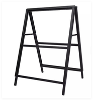 Panneau de trottoir noir de haute qualité, stable, avec cadre coulissant pour publicité, support de sol étanche – pour expositions et promotions