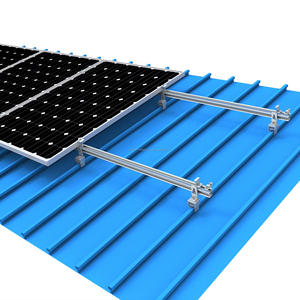 Klip-Lok Soporte solar de alta rigidez Sistema de montaje en tierra de aluminio sin penetración Panel solar anodizado Soporte de techo de metal - Product Image 5