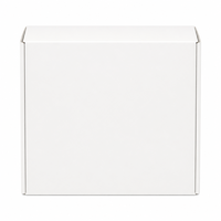 Witte appel geschenkdoos met venster en gouden folie afwerking, aangepaste logo premium fruit geschenkverpakking voor geschenkmanden, groothandel