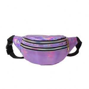 Riñonera de moda con logotipo personalizado, multibolsillos, reflectante láser, para correr, bandolera, bolso de cajero, en oferta. - Product Image 2