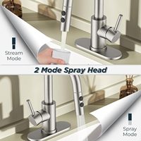 Robinet monocommande moderne en or brossé avec cartouche céramique, en acier inoxydable, à poser sur comptoir, monotrou, garantie 3 ans