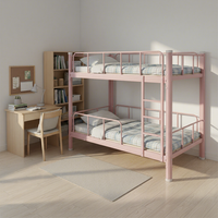 Lit superposé en acier sur mesure de haute qualité pour dortoir scolaire, design moderne, idéal pour appartement