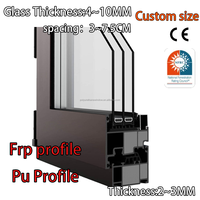 Proveedor de Ventanas de PU Especializado en Perfiles de Extrusión de Fibra de Vidrio FRP GRP Resistentes a la Intemperie para Obras de Ingeniería Comercial