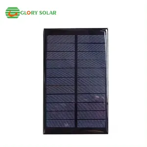 PET Panel Factory Customize 4.5V /5V/ 6V/12V Mini PET 6.5W Solar Cell Panel For Small Solar System LED Light