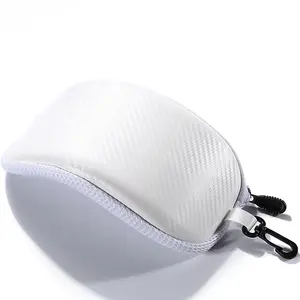 2022时尚运动眼镜包装滑雪护目镜白色防水套太阳眼镜盒黑色布袋定制徽标