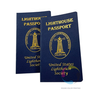 Porte-passeport personnalisé avec logo, reliure à cheval, avec carnet de voyage, journal et album de timbres des parcs nationaux