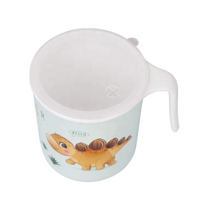 Phim Hoạt Hình Dễ Thương Khủng Long 250Ml Nhựa Melamine Cup Mini Hộ Gia Đình Mục Trẻ Em Ăn Bộ Đồ Ăn Cho Trẻ Em - Product Image 2