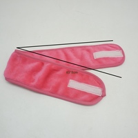 Bandeau de Spa Luxueux en Polaire Corail pour le Visage, Absorbant l'Humidité, pour le Maquillage, avec Étiquette Personnalisée