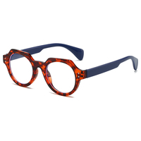 HS2207 Lunettes de Lecture Fines Unisexe 1 Pièce, Monture Carrée en PC, Charnière à Ressort, Rouge Orangé, Lunettes Correctrices pour Presbytie, Adaptées à Tous les Visages