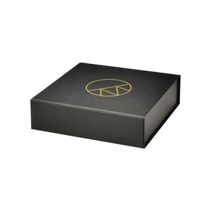 Caja de Regalo Plegable de Lujo con Cierre Magnético Negro e Impresión de Logotipo Personalizado - Product Image 4